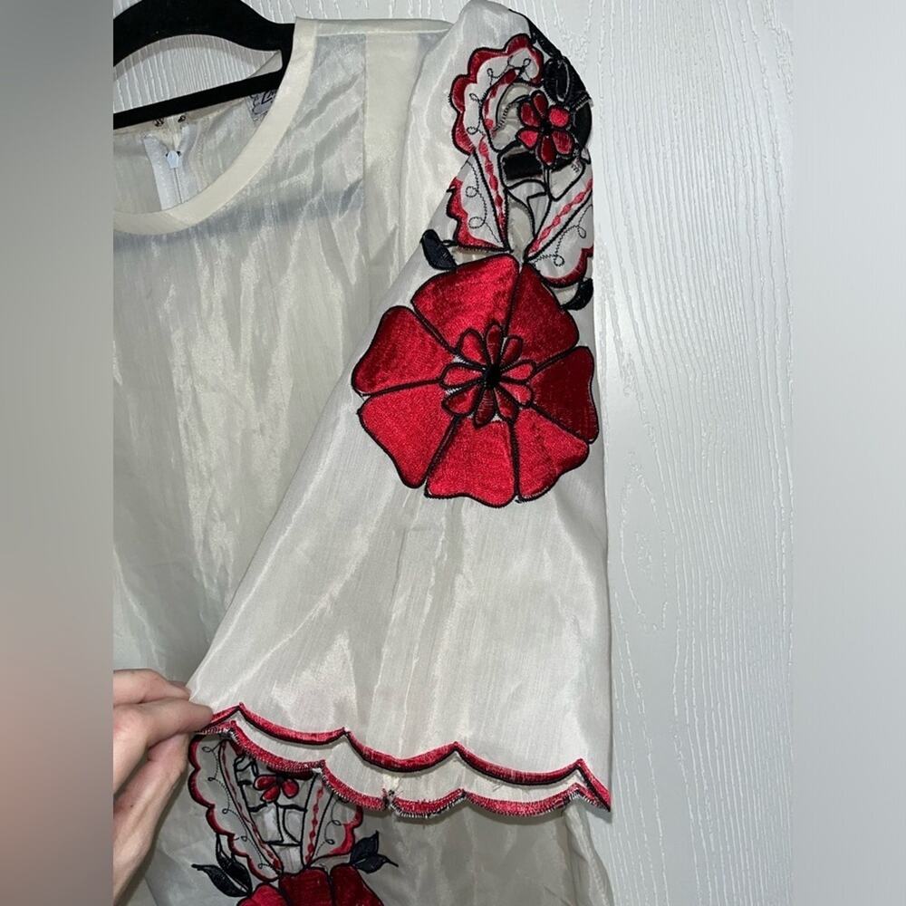 Vintage Carolina’s Dress Shop Philippines Hand Made Embroidered Dress - Picture 5 of 8